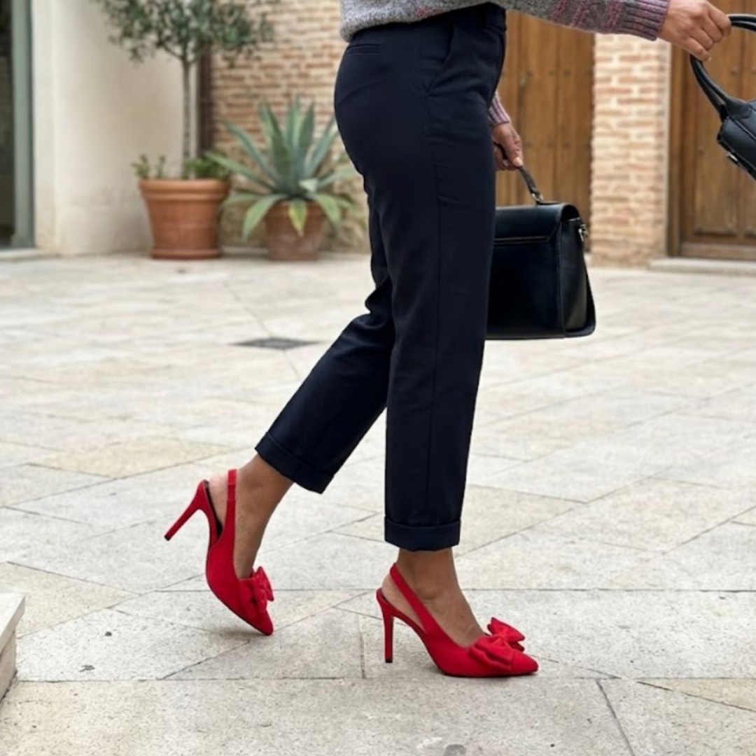 Stiletto Amelie-Delgado Rojo