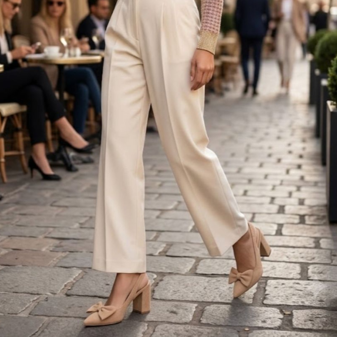 Stiletto Amelie-Cuadrado Beige X9