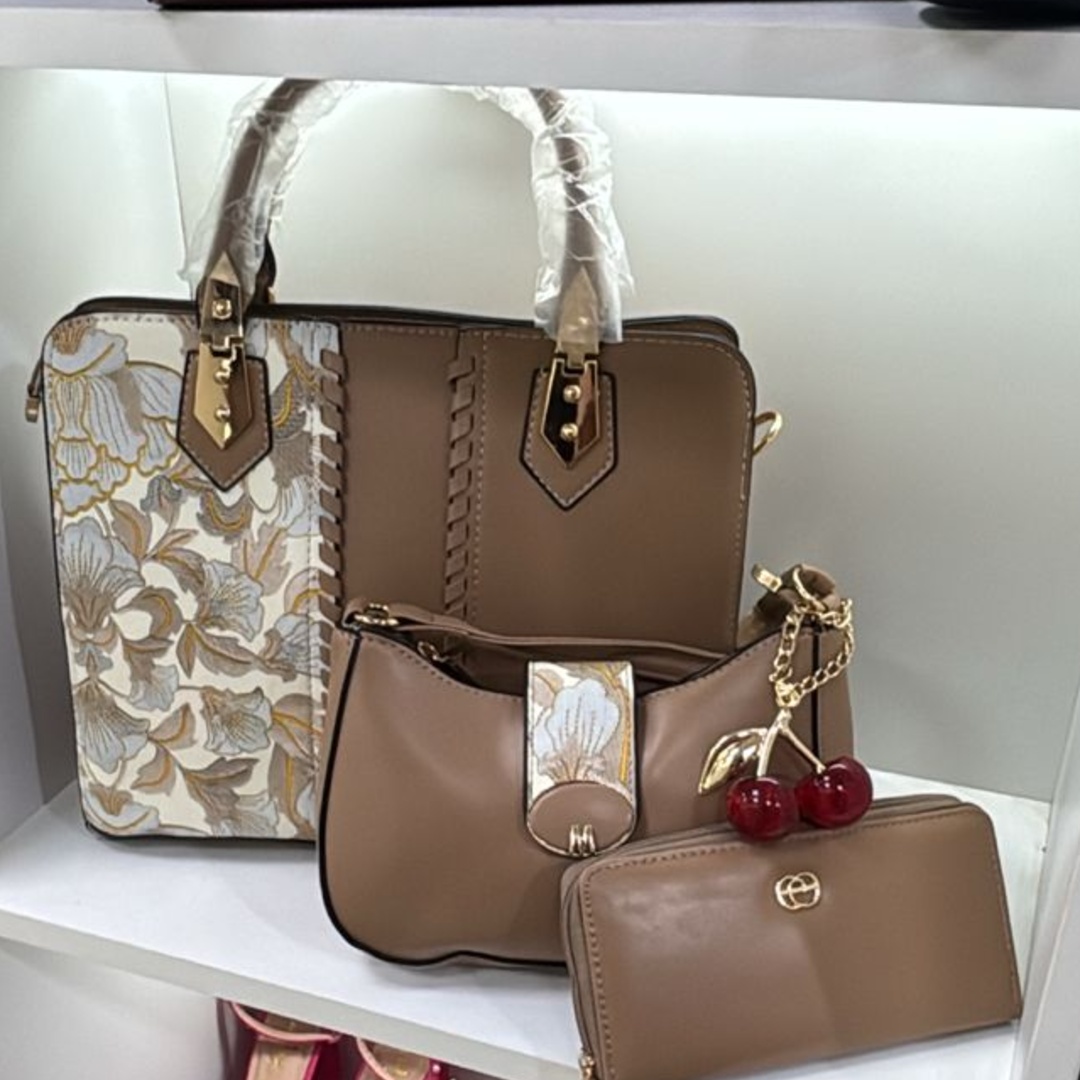 Cartera Floreada 3Pzs