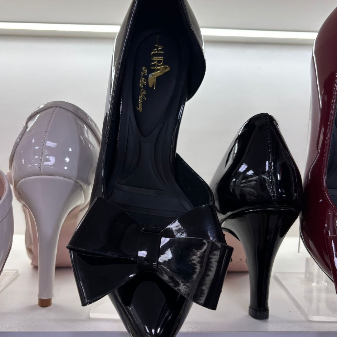 Stiletto Emma Negro X7 Charol