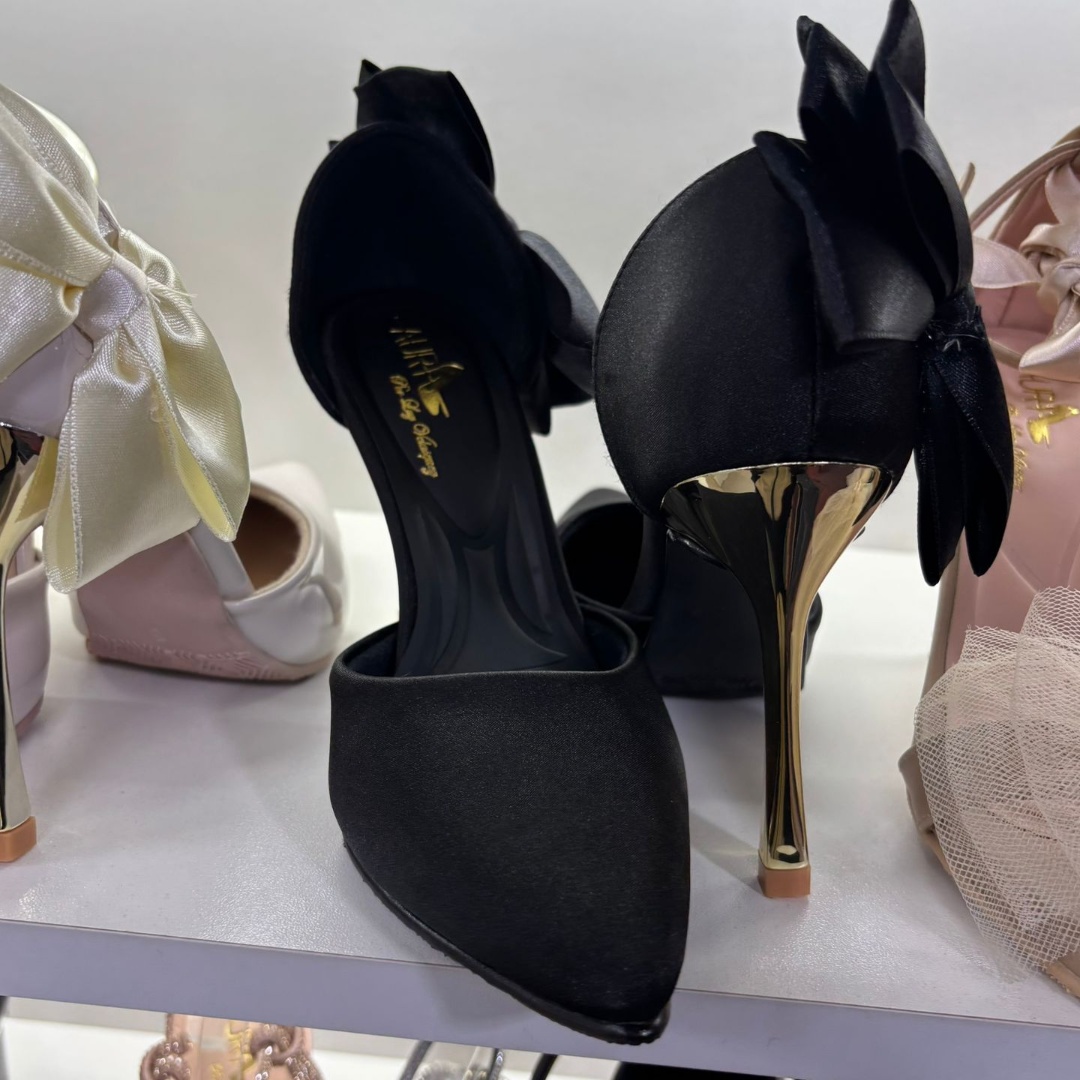 Stiletto Whesly Negro Cromado X10