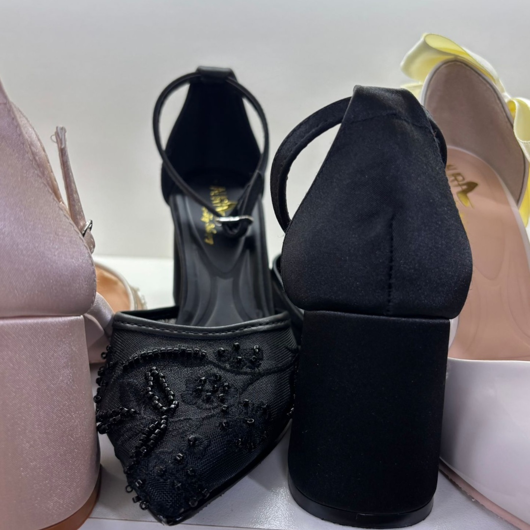 Stiletto Rilay Encaje Negro X7