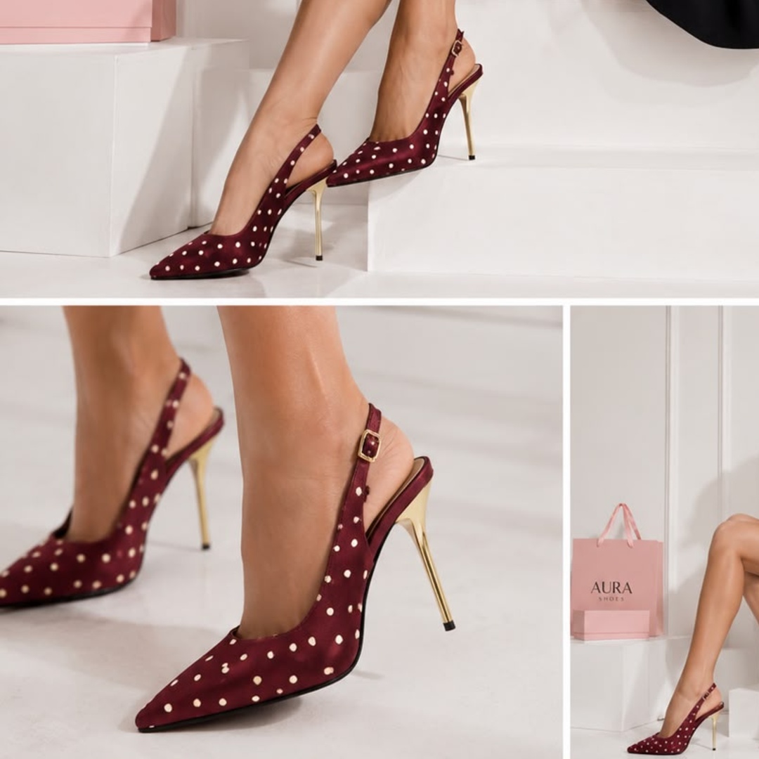 Lunares Vino Satin Cromado