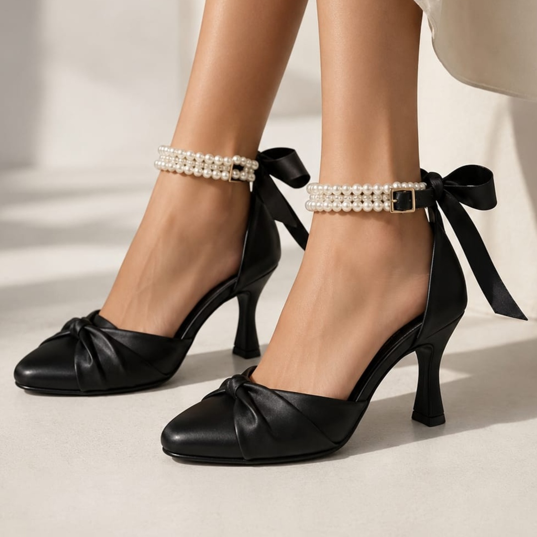 Stiletto Soffy Negro Cuero Matte X7 Copa
