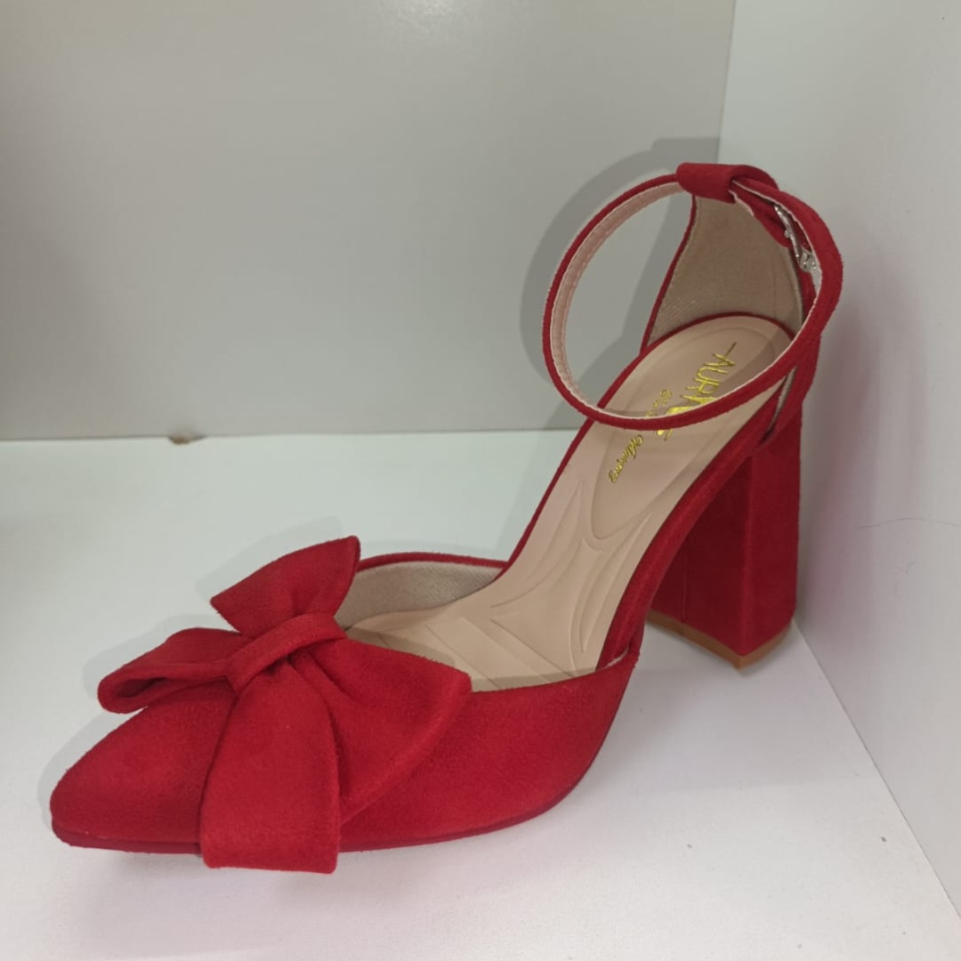 Stiletto Anne Rojo Cuadrado
