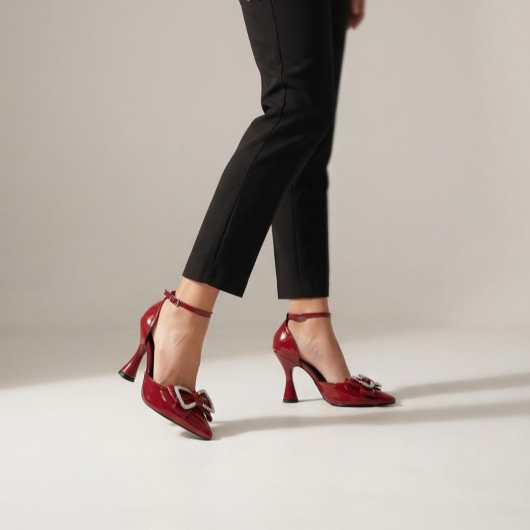 Stiletto Valeria Vino X7 Charol