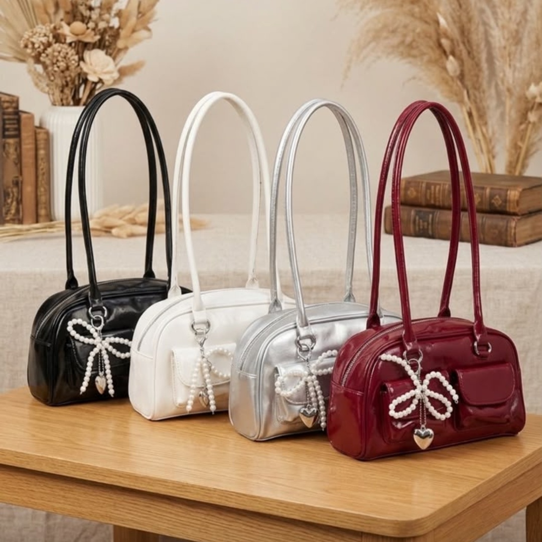 Cartera Lazo Perlas