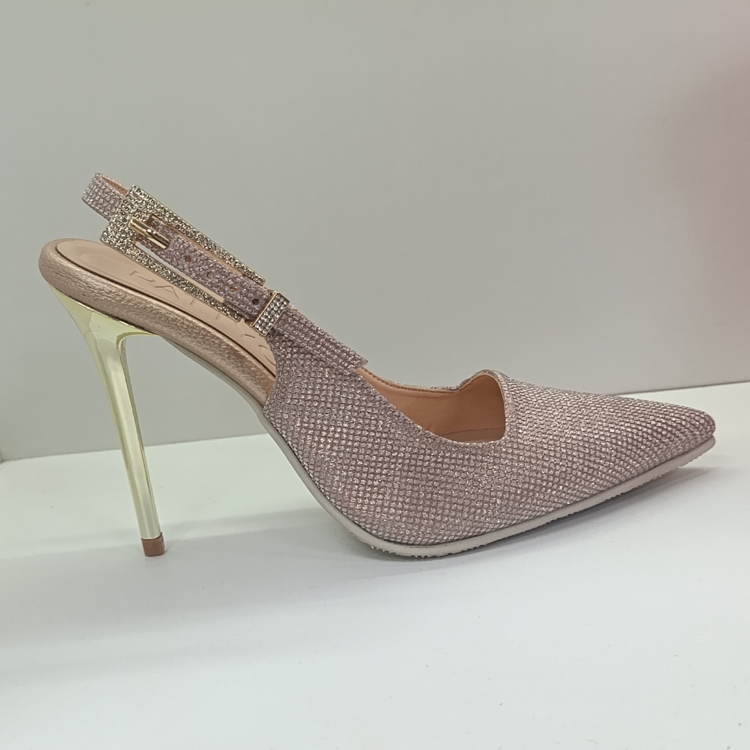 Stiletto Brillos Oro Rosa
