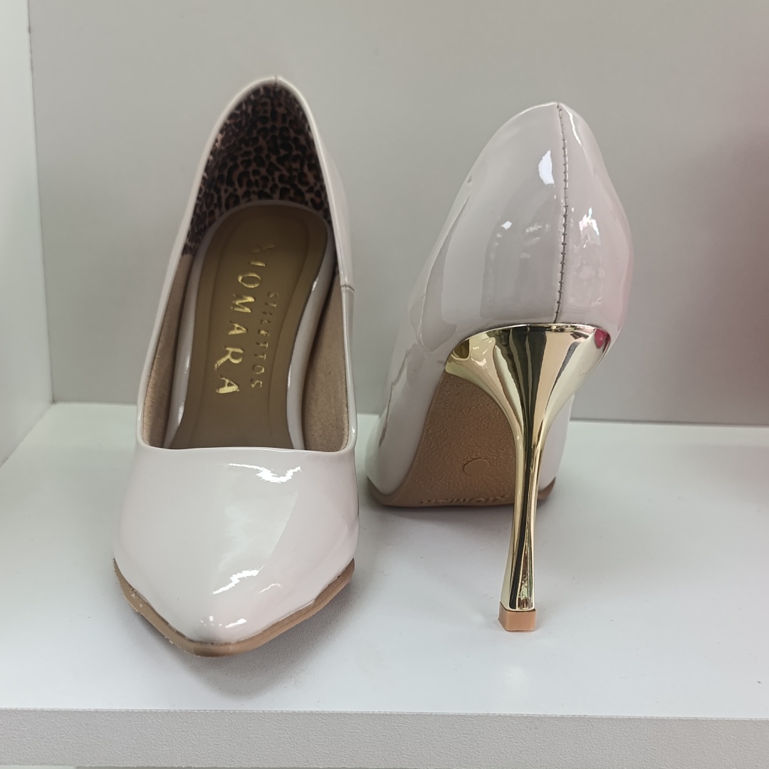 Stiletto Hueso Reina Cromado X9