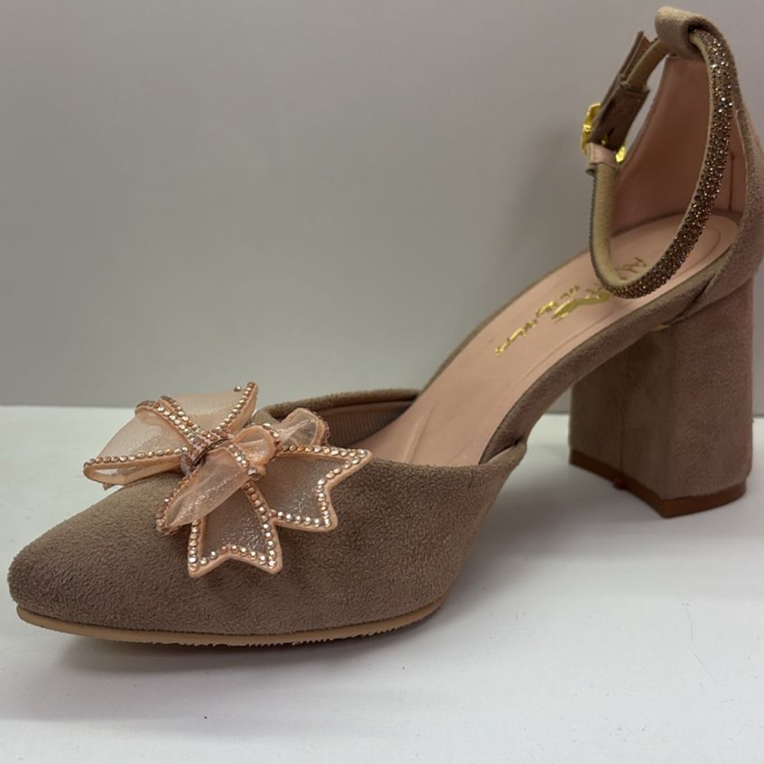 Stiletto Dalia Beige Gamuza