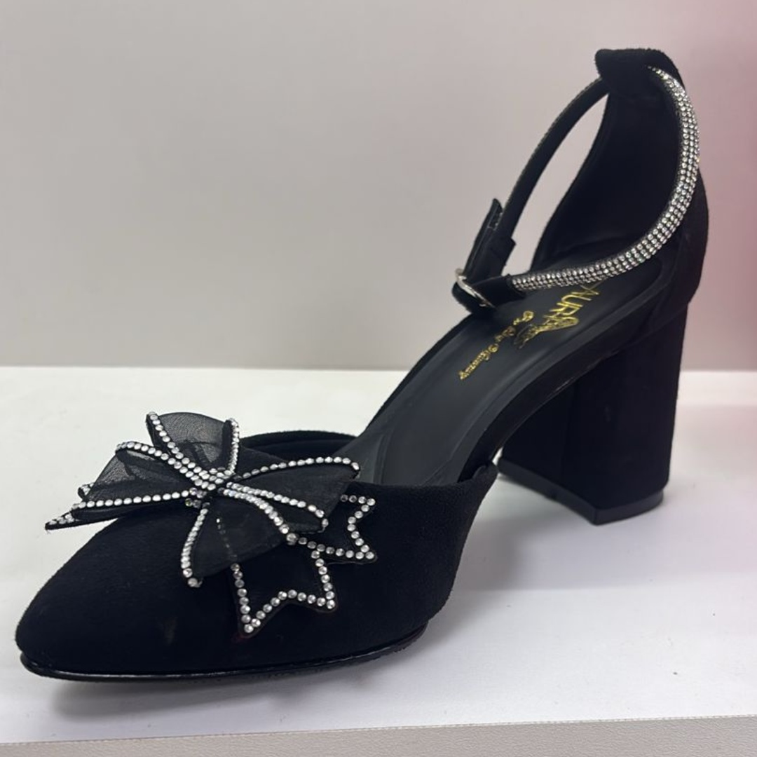 Stiletto Dalia Negro Gamuza