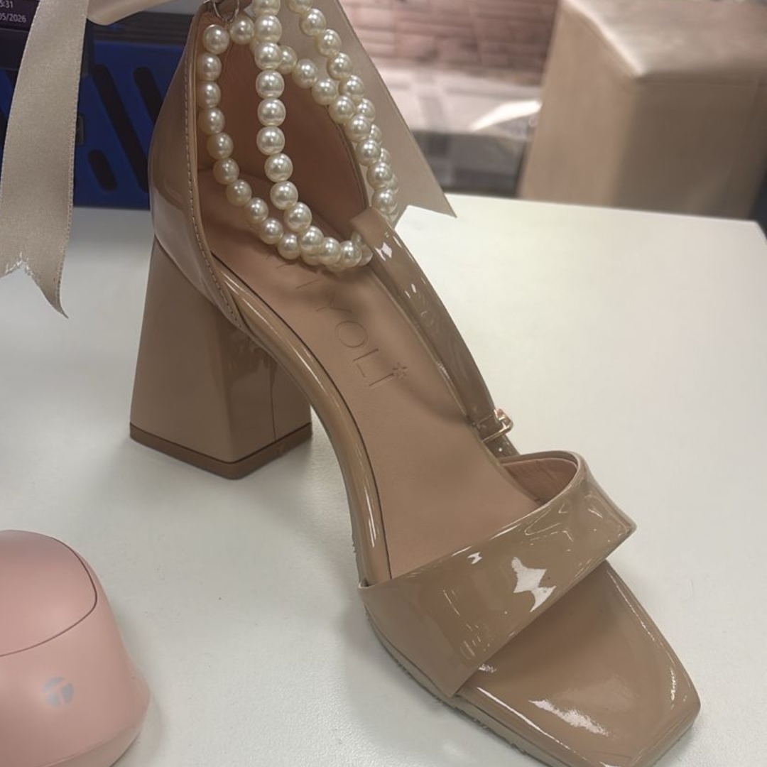 Sandalia Perlas Beige Pattyoli