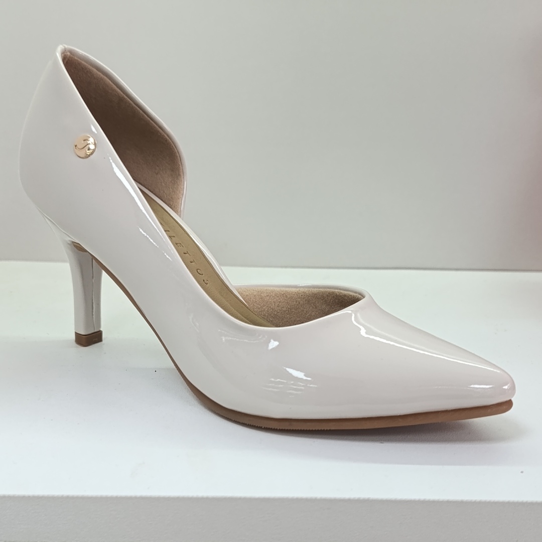Stiletto Media Luna Taco Delgado Hueso X7
