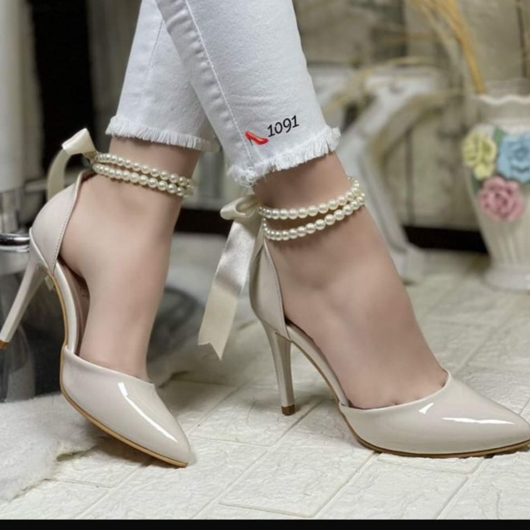 Stiletto Perlas Hueso X9 Delgado Pattyoli