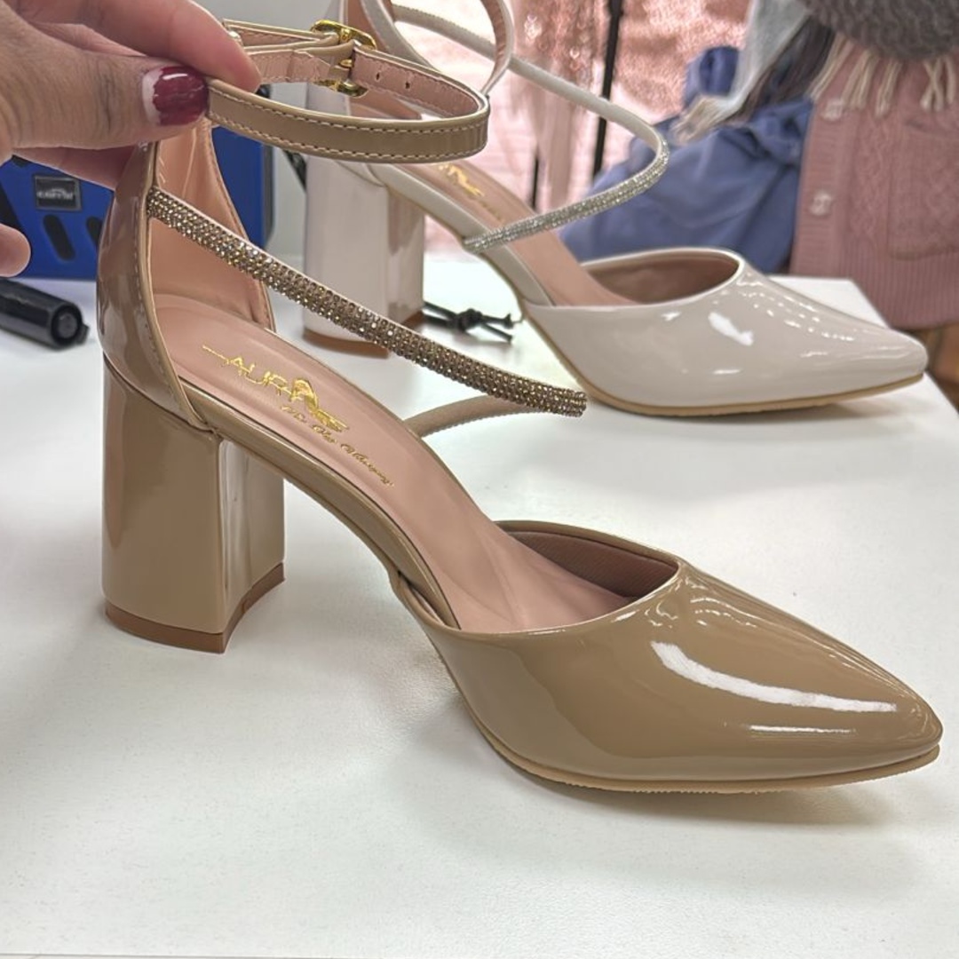 Stiletto Luana C. Cuadrado Beige X7