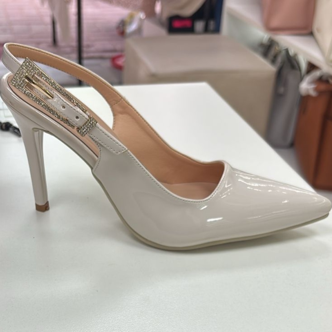 Stiletto Hebillon Hueso X9 Pattyoli