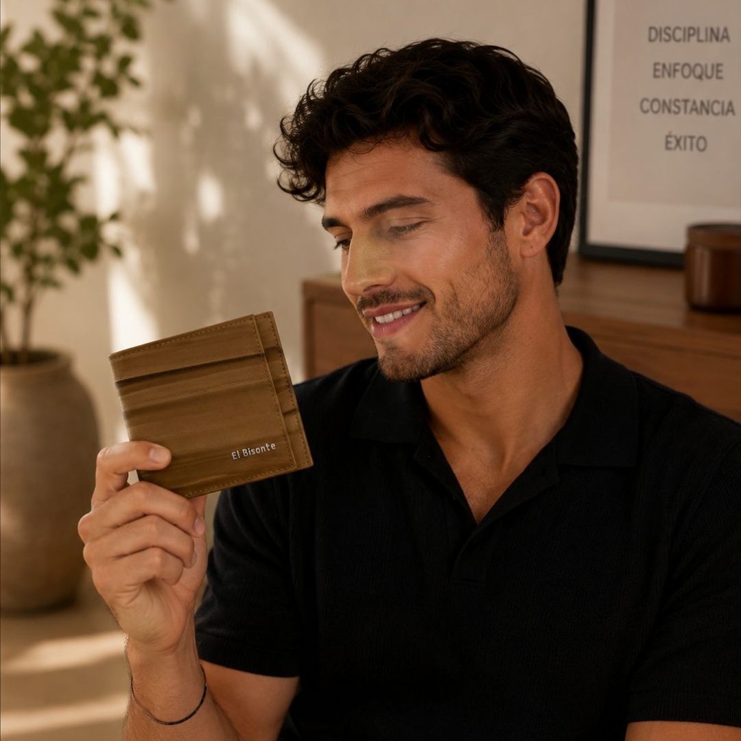 Billetera De Caballero (2 Cuerpos) Marca Bisonte