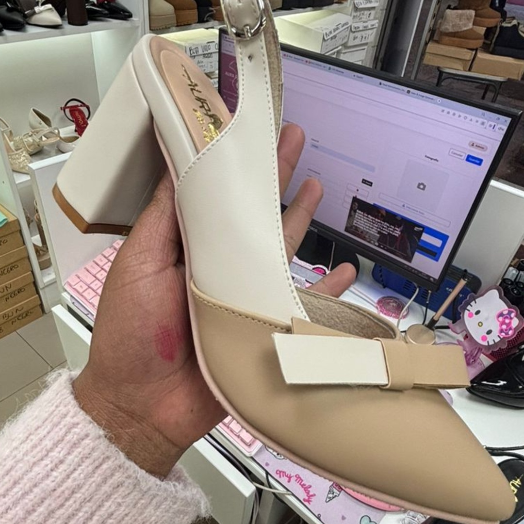 Stiletto Melany X7 (Hueso/Beige)