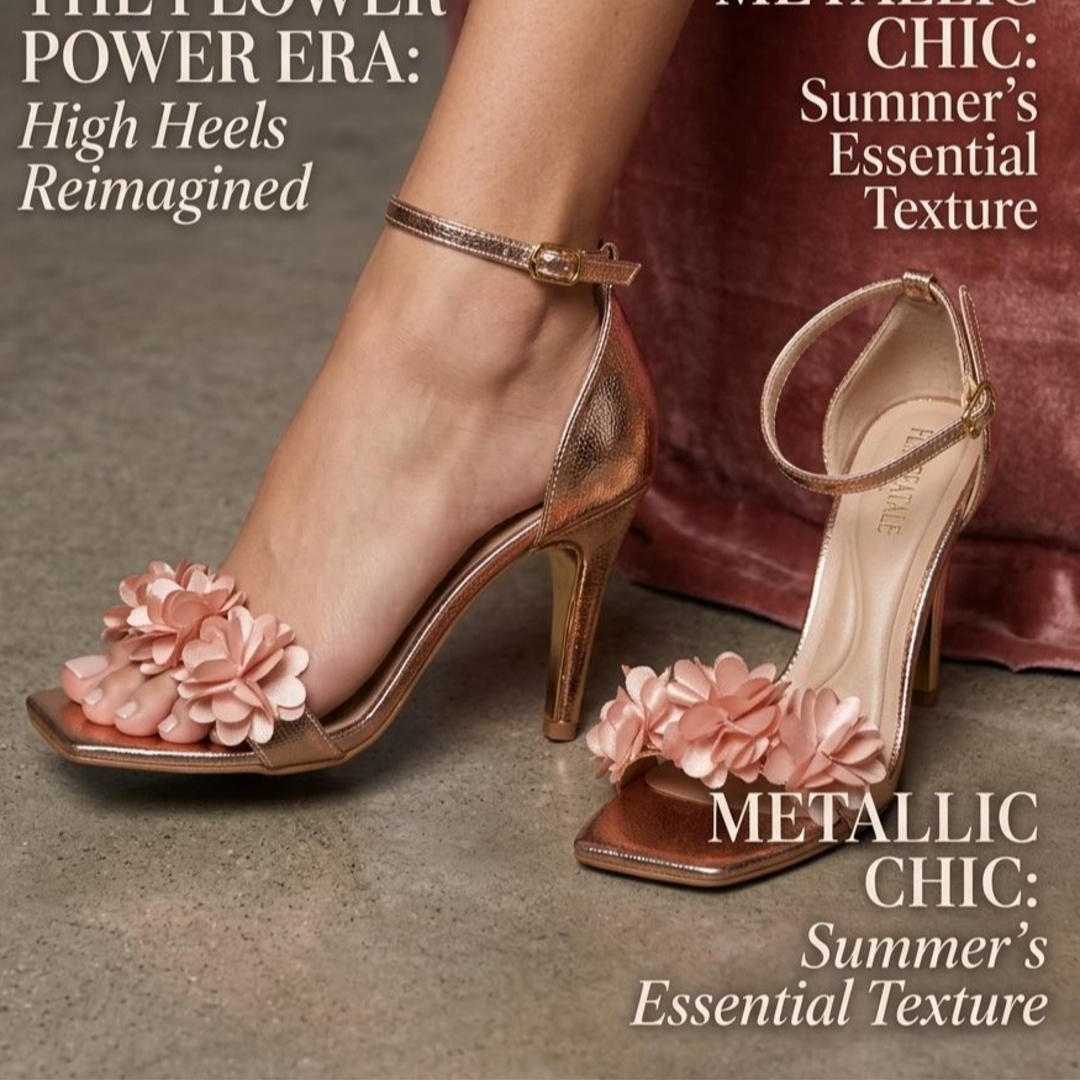Sandalia Olivia Rose Gold X9 Delgado